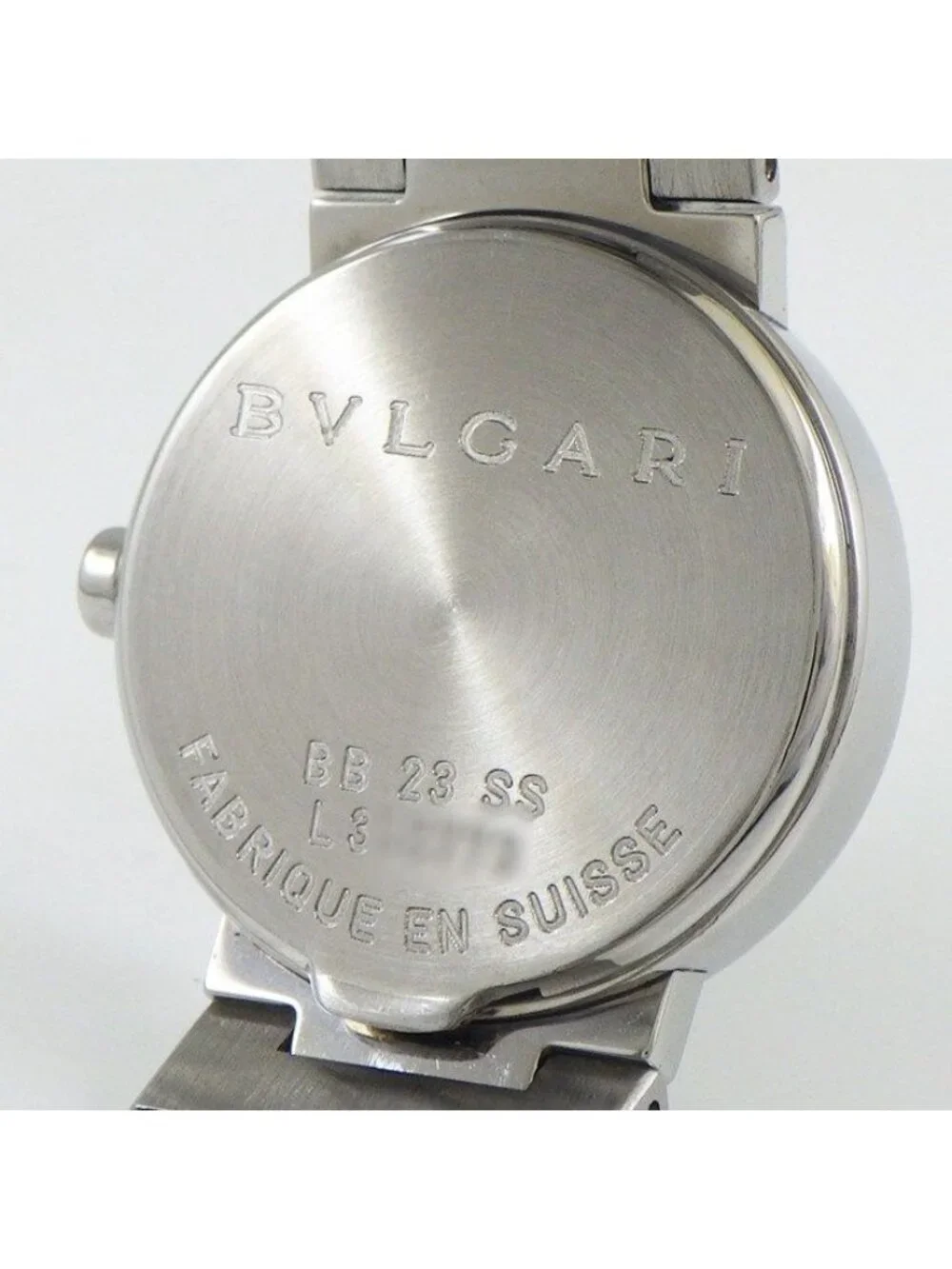 Bvlgari Watch Black Dial Date SS Quartz Analog